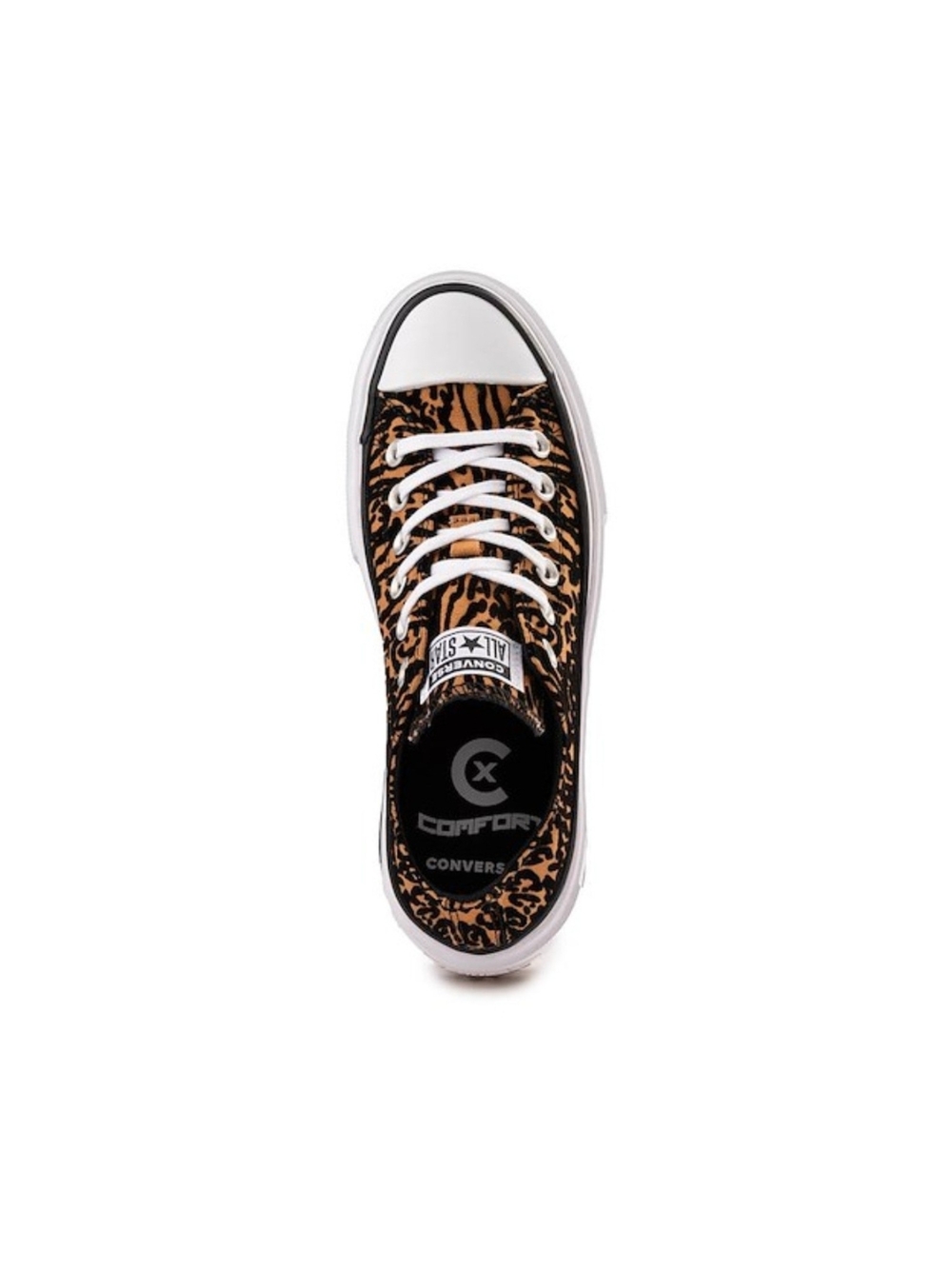 Converse Chuck Taylor All Star Lift Double Stack Low-Top Sneaker - Leopard 10 - Picture 6 of 11